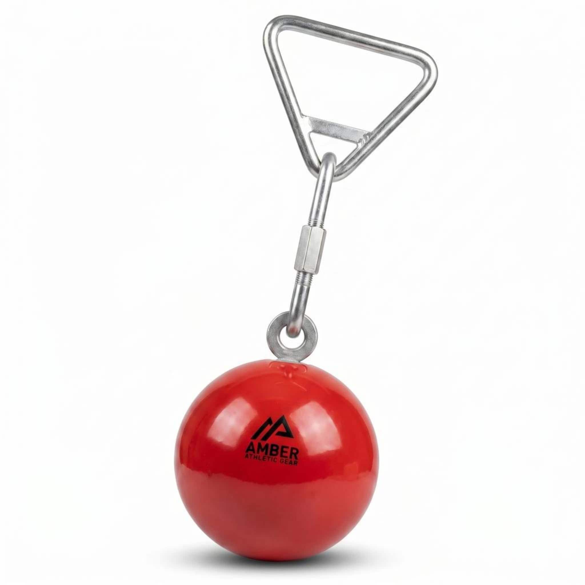 Amber Sporting Goods - Throwing Weight Hammer - Lathe Turned Solid Iron Track and Field Equipment with Ball Bearing Swivel - 40 lb