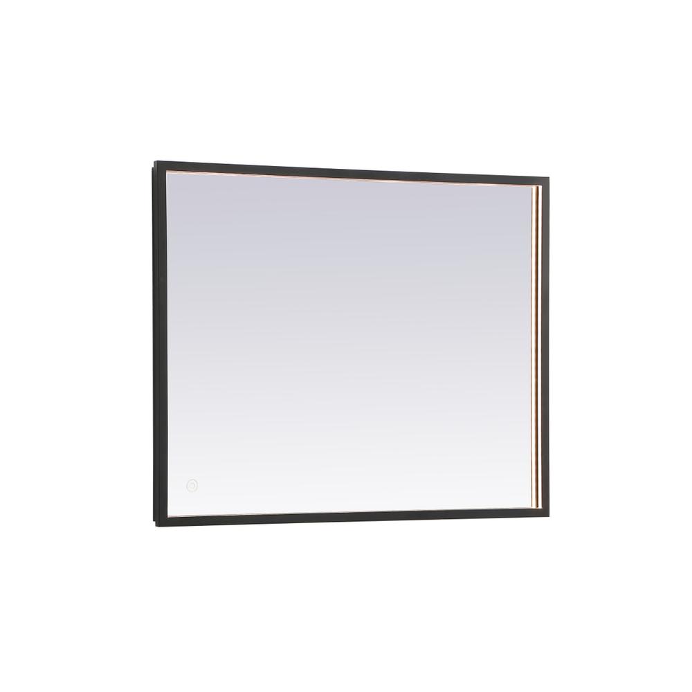 Alt View 2. Elegant Decor - Pier 24x30 inch LED mirror with adjustable color temperature - Black.