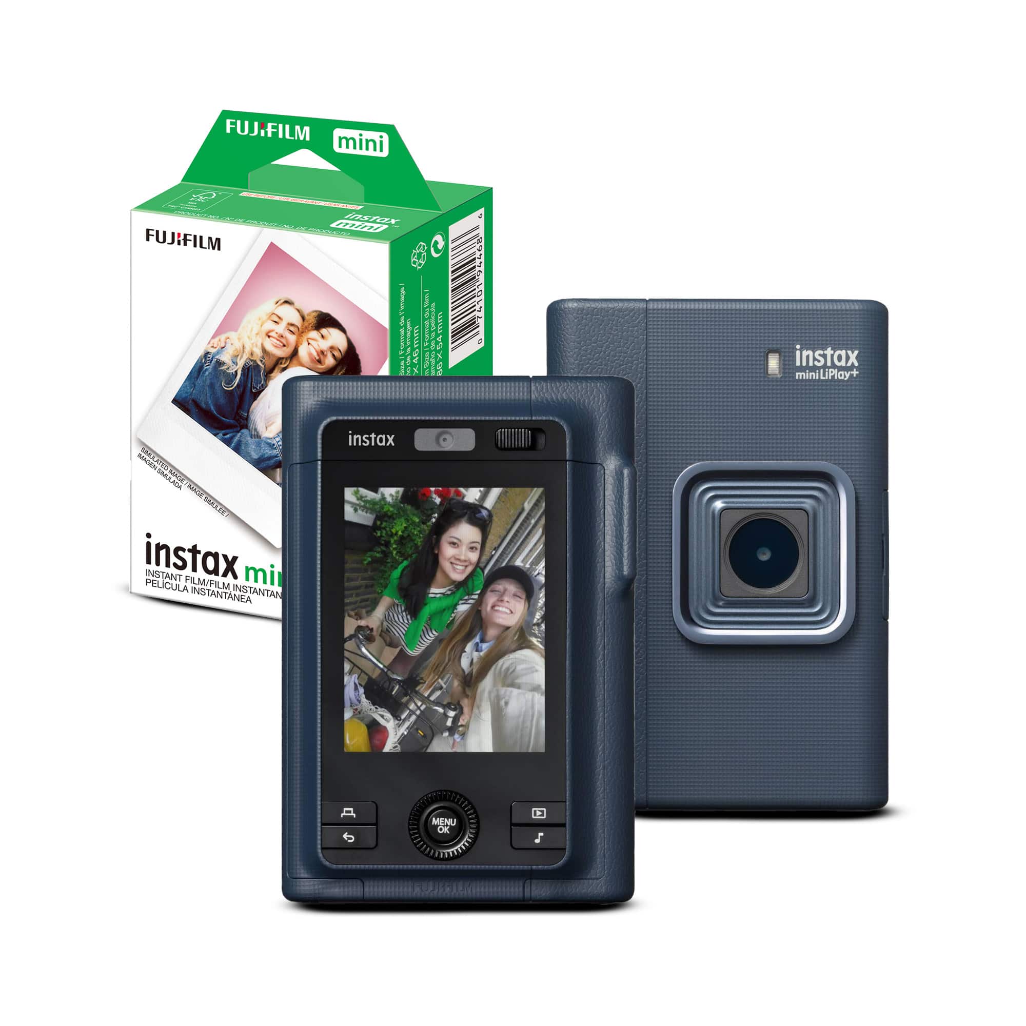 Fujifilm - Instax Mini Instant Camera (Midnight Blue) with Film Pack (20 Exp)