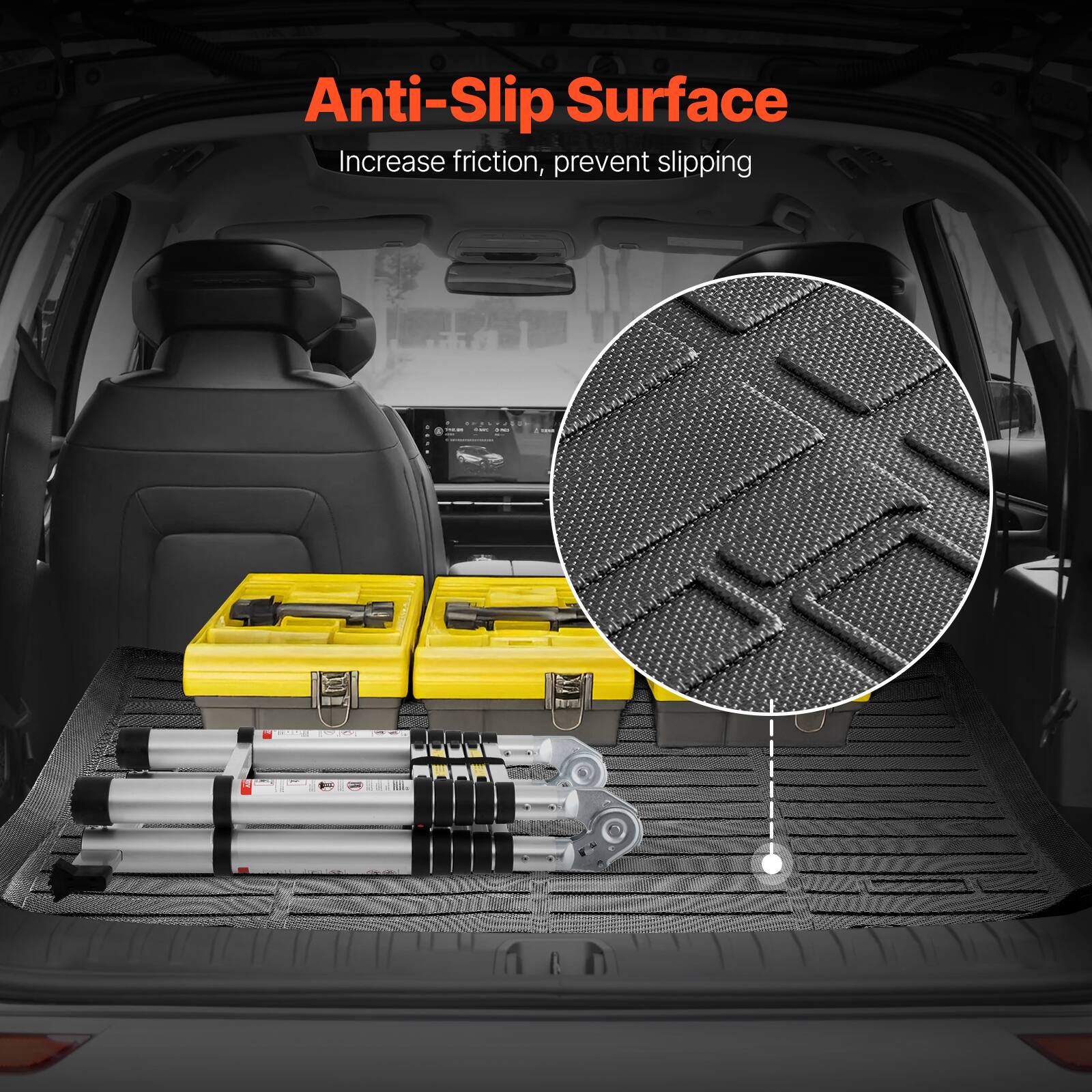 Anti-Slip Surface  
Increase friction, prevent slipping