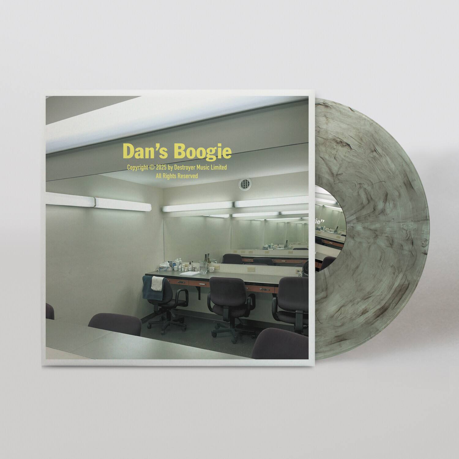 Front. Destroyer - Dan's Boogie - Black Swirl/Coke Bottle Clear   - VINYL LP.
