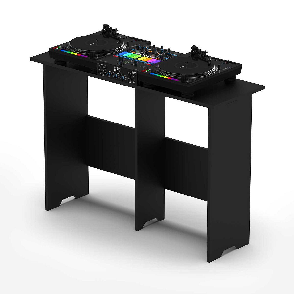 Left. Glorious - Glorious Mix Station 2 Ergonomic DJ Workstation (Black) - Black.