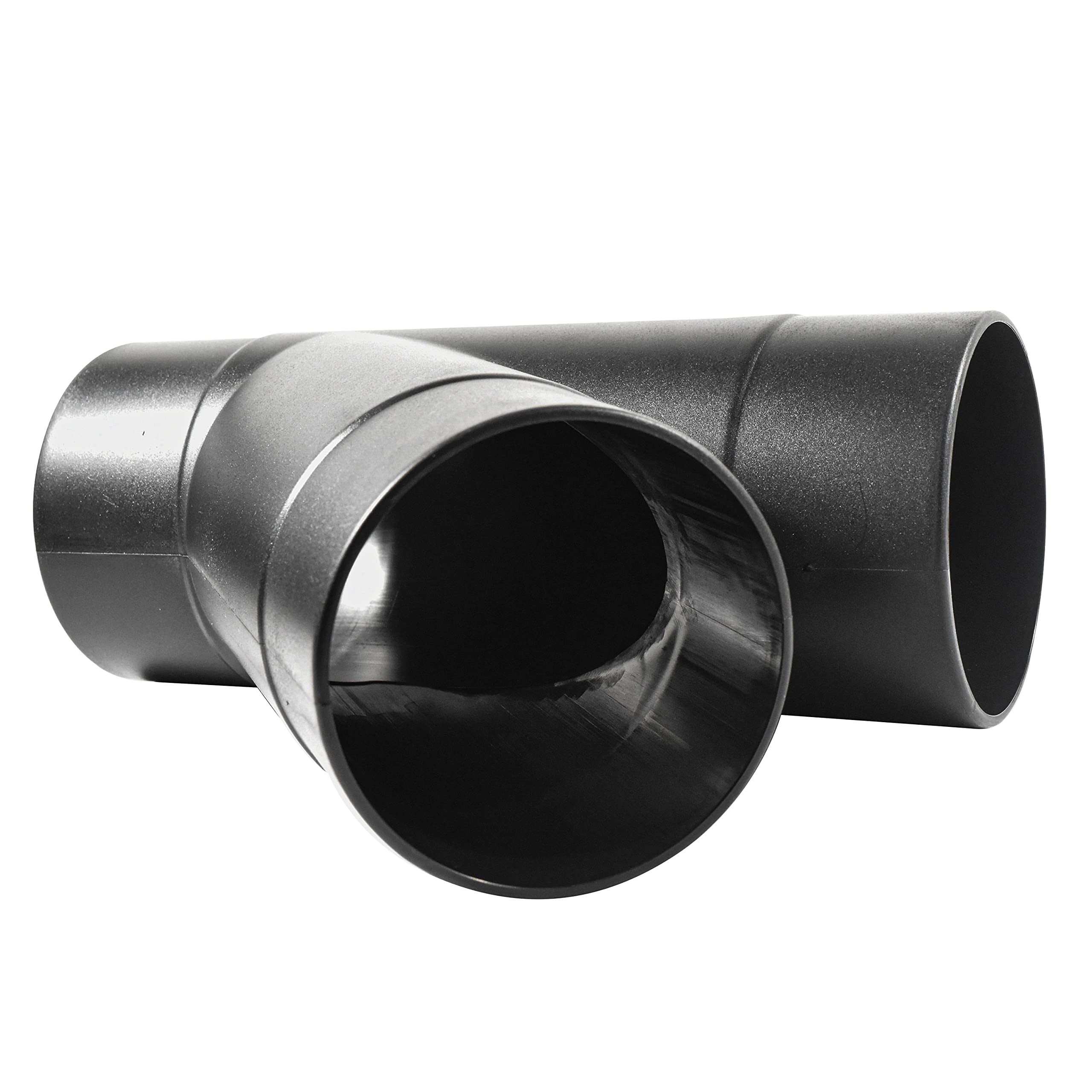 Alt View 2. HQRP - 4 in Dust Collection Y-Fitting Hose Connector for JET JW1015 - ABS 3-Way Splitter.