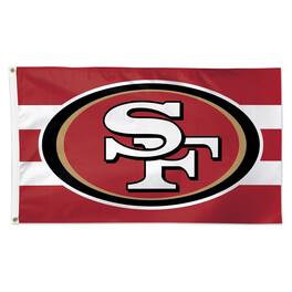 WinCraft - San Francisco 49ers 3' x 5' Horizontal Stripe 1-Sided Deluxe Flag - Multicolor