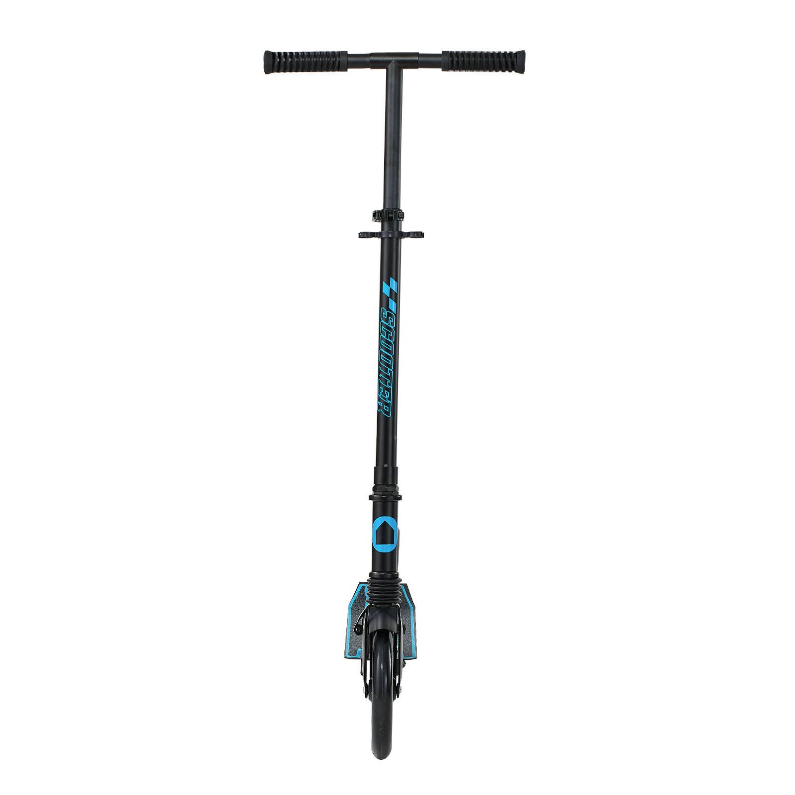 Alt View 5. VEVOR - Kick Scooter for Kids Ages 8+, Teens & Adults, 2-Wheel Toddler Scooter with Adjustable Height Handlebar - Black + Blue.