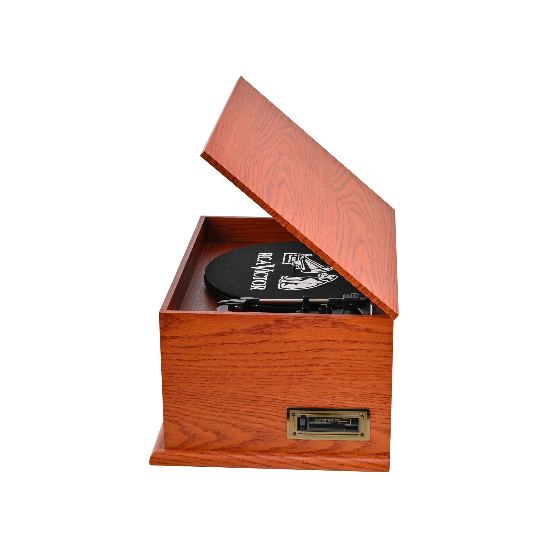 Alt View 2. Victor - Roxbury 8-in-1 Turntable Music Center with AudioStream™.