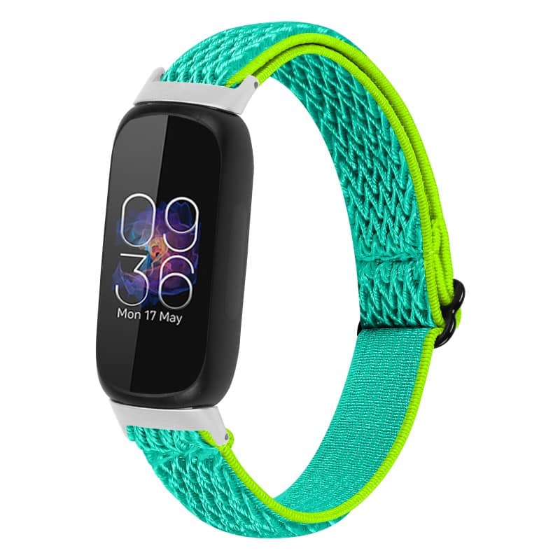StrapsCo - Comfort Stretch Band Elastic Nylon Watch Strap For Fitbit Inspire 3 - Mint & Lime price history on PriceWatchPro