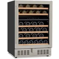 Wine Enthusiast - S 24” Undercounter Dual Zone Wine Cellar, SS RH - Stainless Steel - Front_Zoom