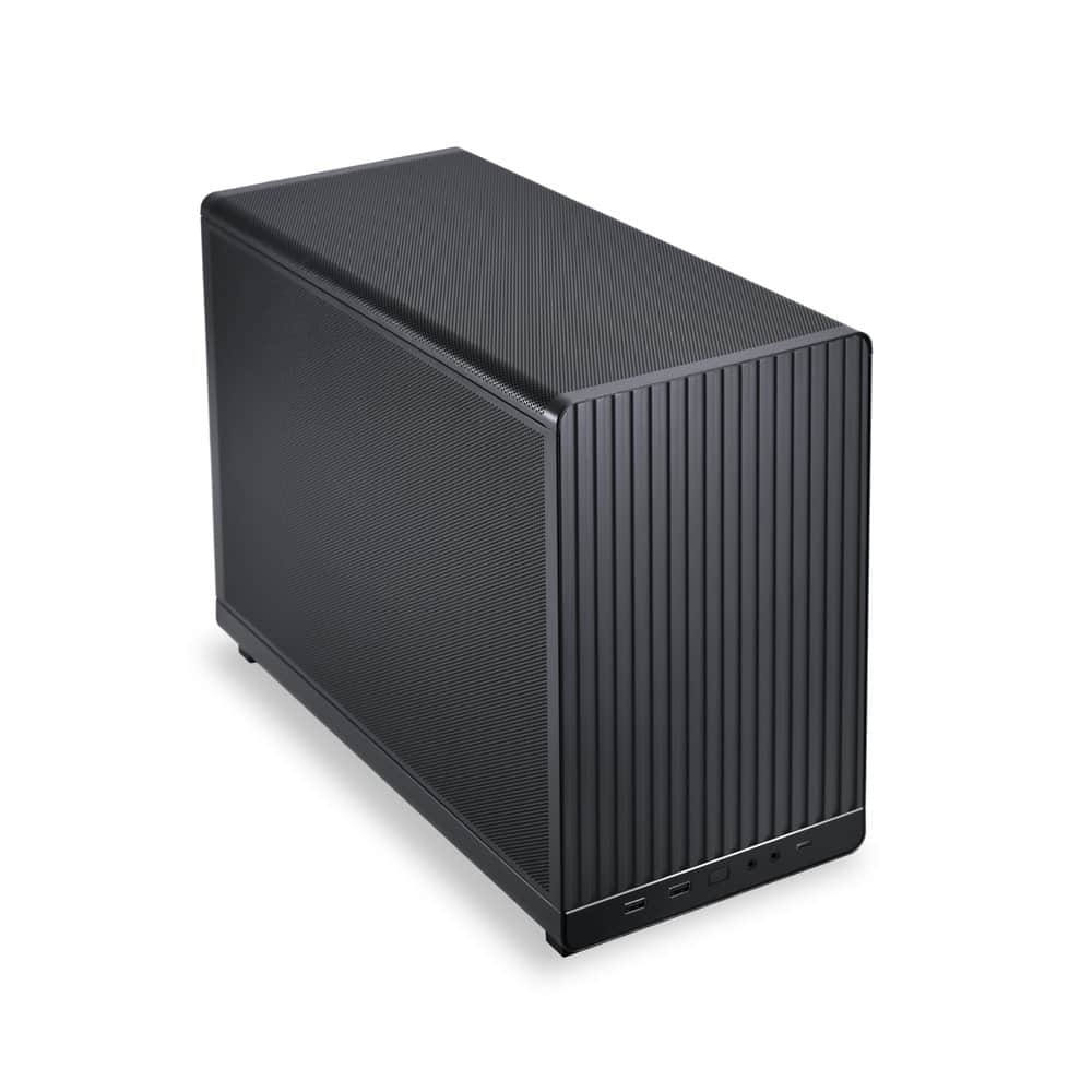 Lian Li - A3X.US mATX 26.3L micro form factor chassis- Supports up to 360 radiator and 10 x 120mm fans - Black