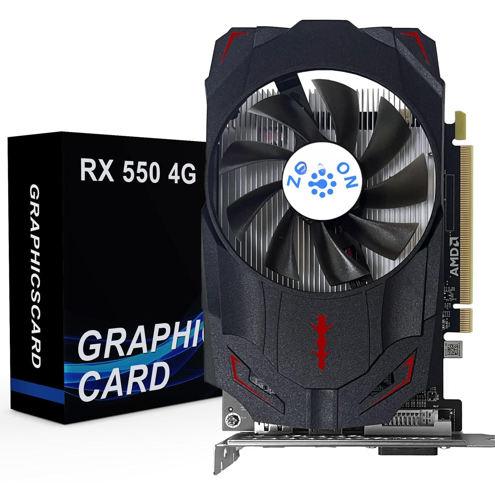 Dazzling Pops - Radeon RX 550 Graphics Card GDDR5 PCIE 3.0 Computer Gaming Gpu Video Card with HDMI/DP/DVI Ports Support 4K