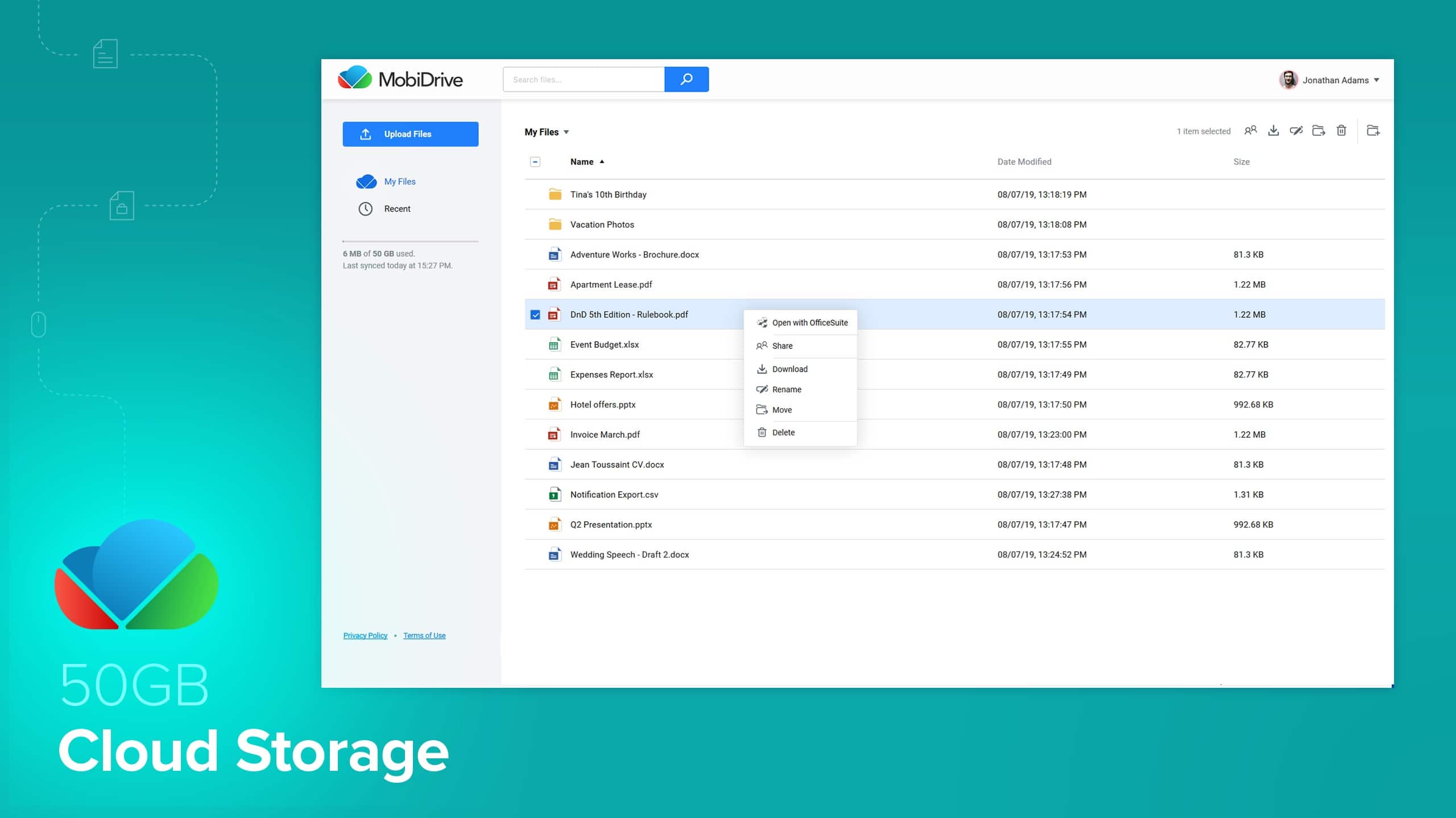 Alt View 16. mobisystems - OfficeSuite Personal -1 year subscription, 1 PC & 2 mob devices - Documents, Sheets, Slides, Mail, Calendar, PDF Viewer.