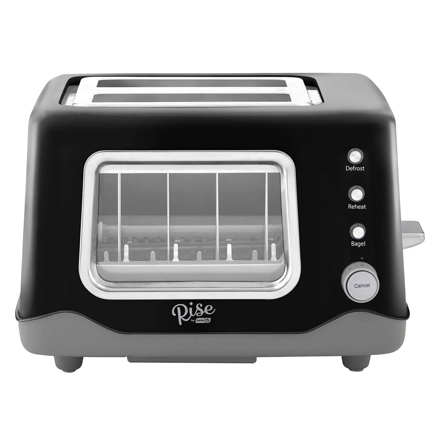 Rise by Dash Metal 2 slot Toaster 7.9 in. H X 12.2 in. W X 9.5 in. D - Black