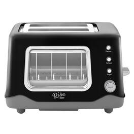 Rise by Dash Metal 2 slot Toaster 7.9 in. H X 12.2 in. W X 9.5 in. D - Black