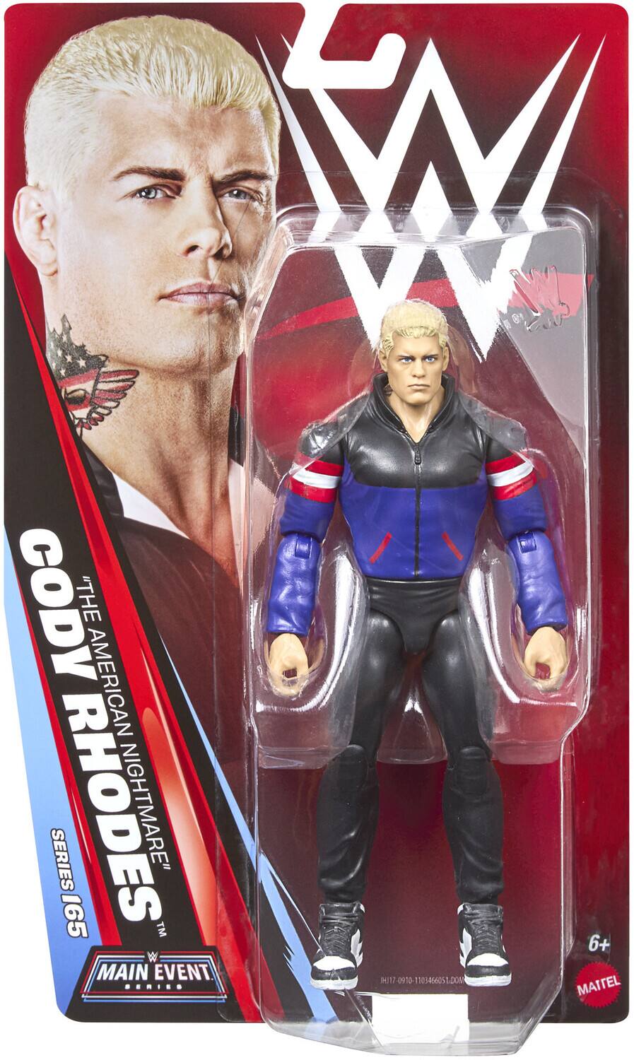 W VV N CODY "THE AMERICAN SERIES RHODES 165 NIGHTMARE" TM MAIN EVENT BE... THJ17 THJ17-0910-1103466051.DON 0910 10346605 DOM 6+ MATTEL