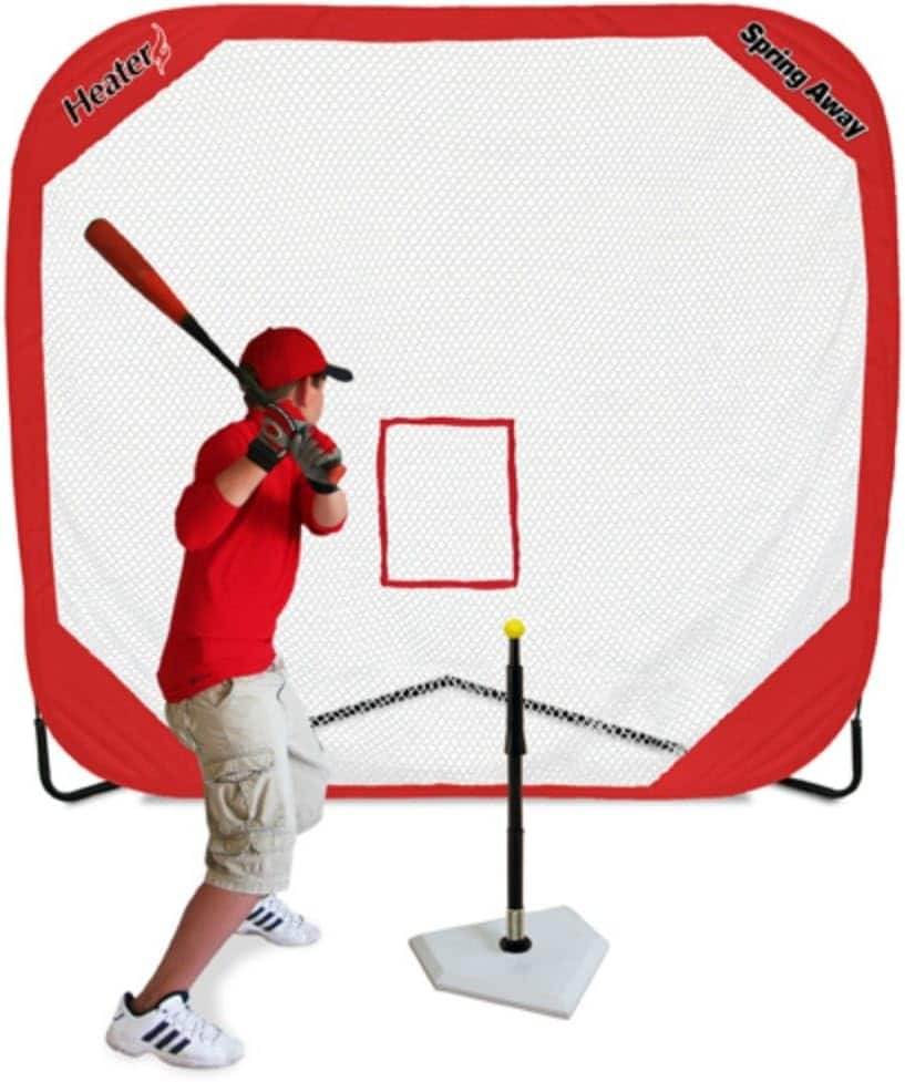 Amber Sporting Goods - Heater Sports Flop Top Batting Travel Tee and Spring Away Pro Net - Multicolor price history on PriceWatchPro