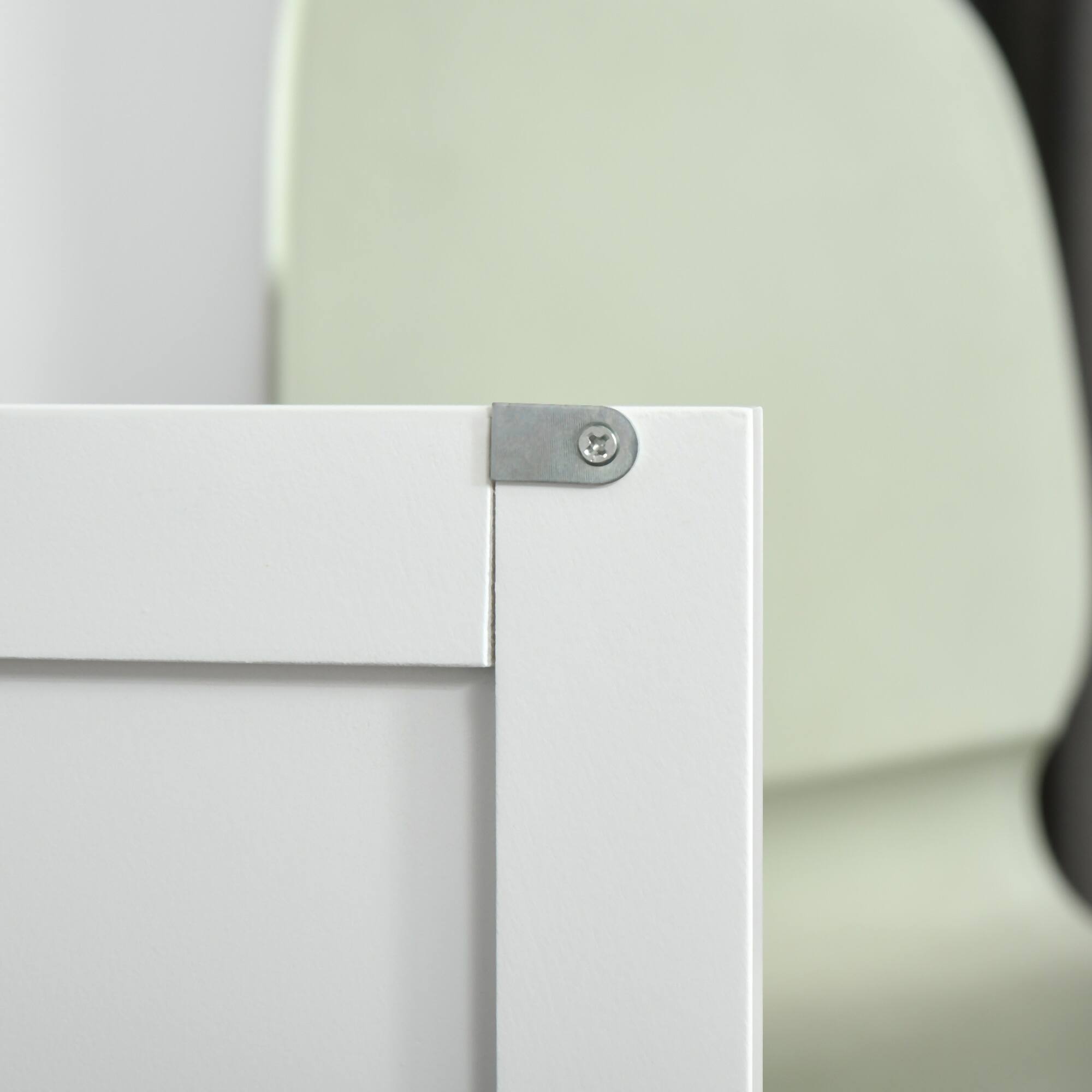 Alt View 7. Homcom - Mobile Kitchen Island with Storage, Kitchen Cart with Wood Top, Storage Drawers, 3-door Cabinets, Adjustable Shelves - White.