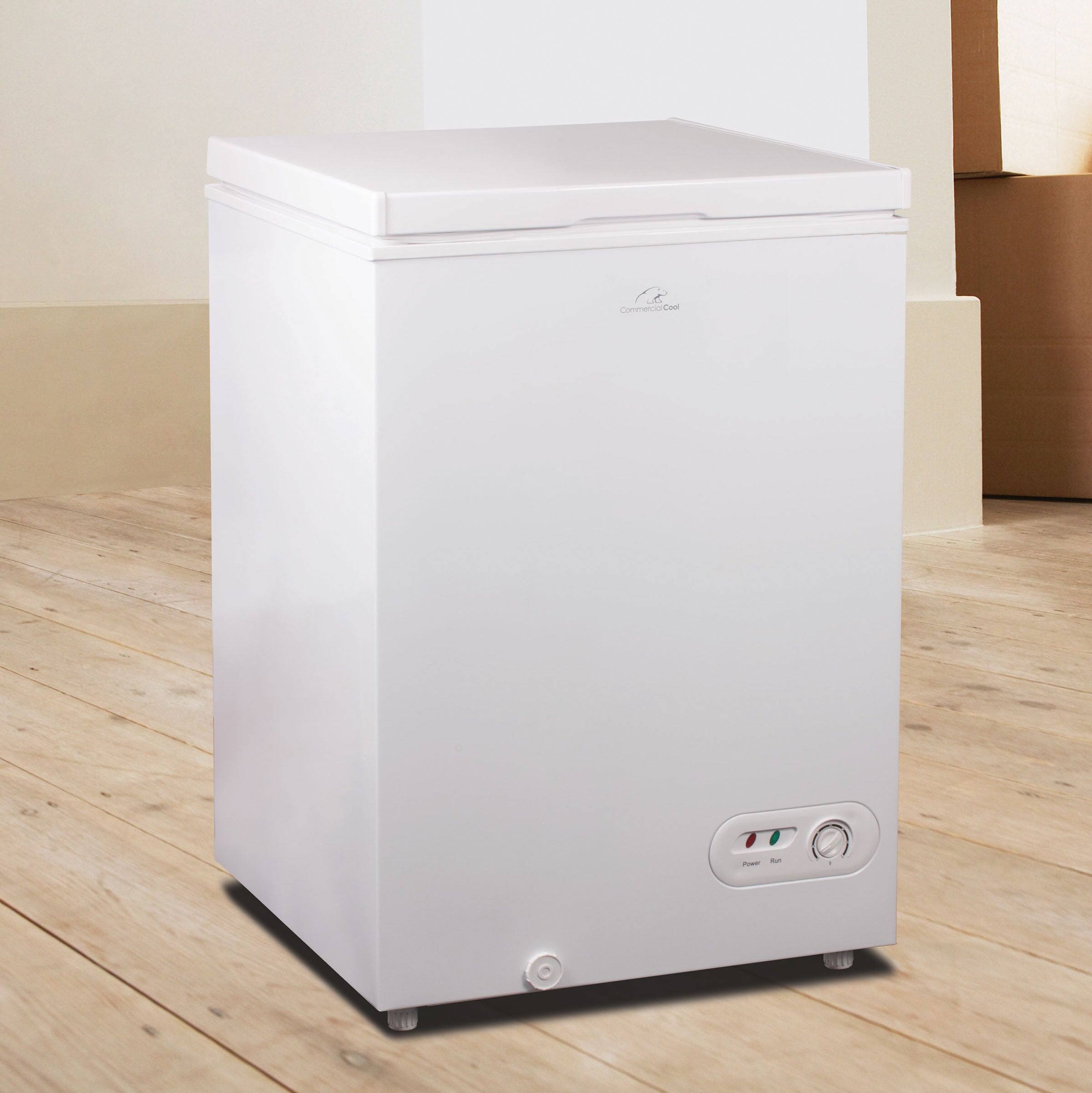 Back. Commercial Cool - Commercial Cool 3.5 Cu. Ft. Chest Freezer - White.
