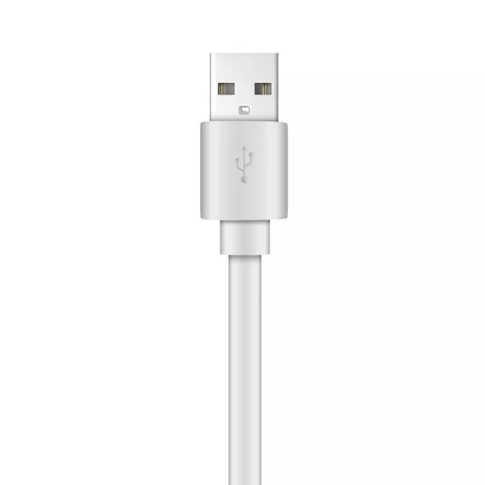 Alt View 1. Xyst - Charge and Sync USB to USB-C Flat Cable 4Ft - White.