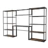 Front. Fleximounts - Heavy-Duty Garage Storage & Workstation System, 119.8"W x 71.1"H x 15.7"D - Black.