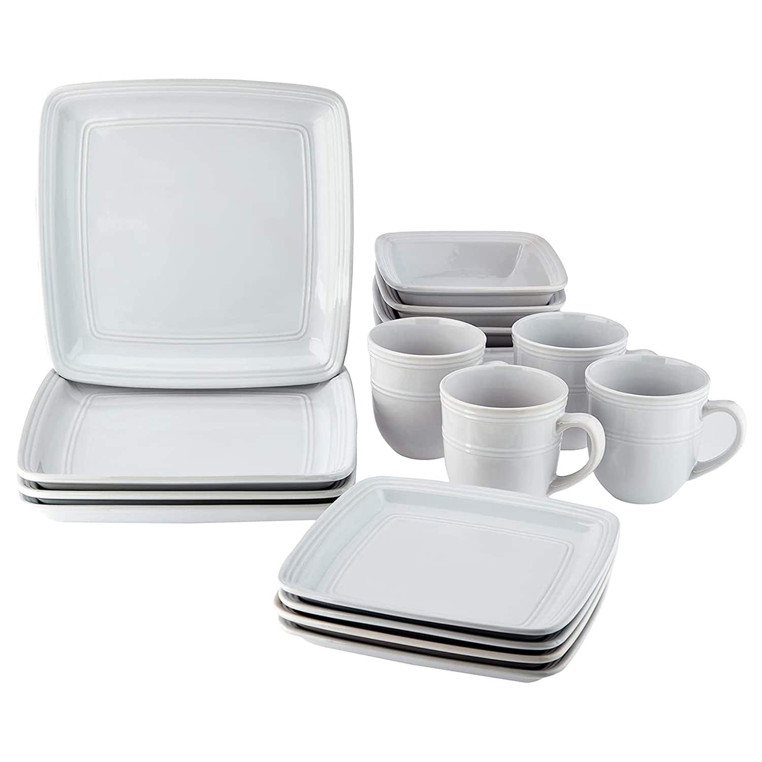 American Atelier - Madelyn Square 16PC Set - White