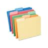 Staples - Interior File Folders, 1/3-Cut Tab, Letter Size, Assorted, 100/Box (ST378995-CC) - Assorted Colors