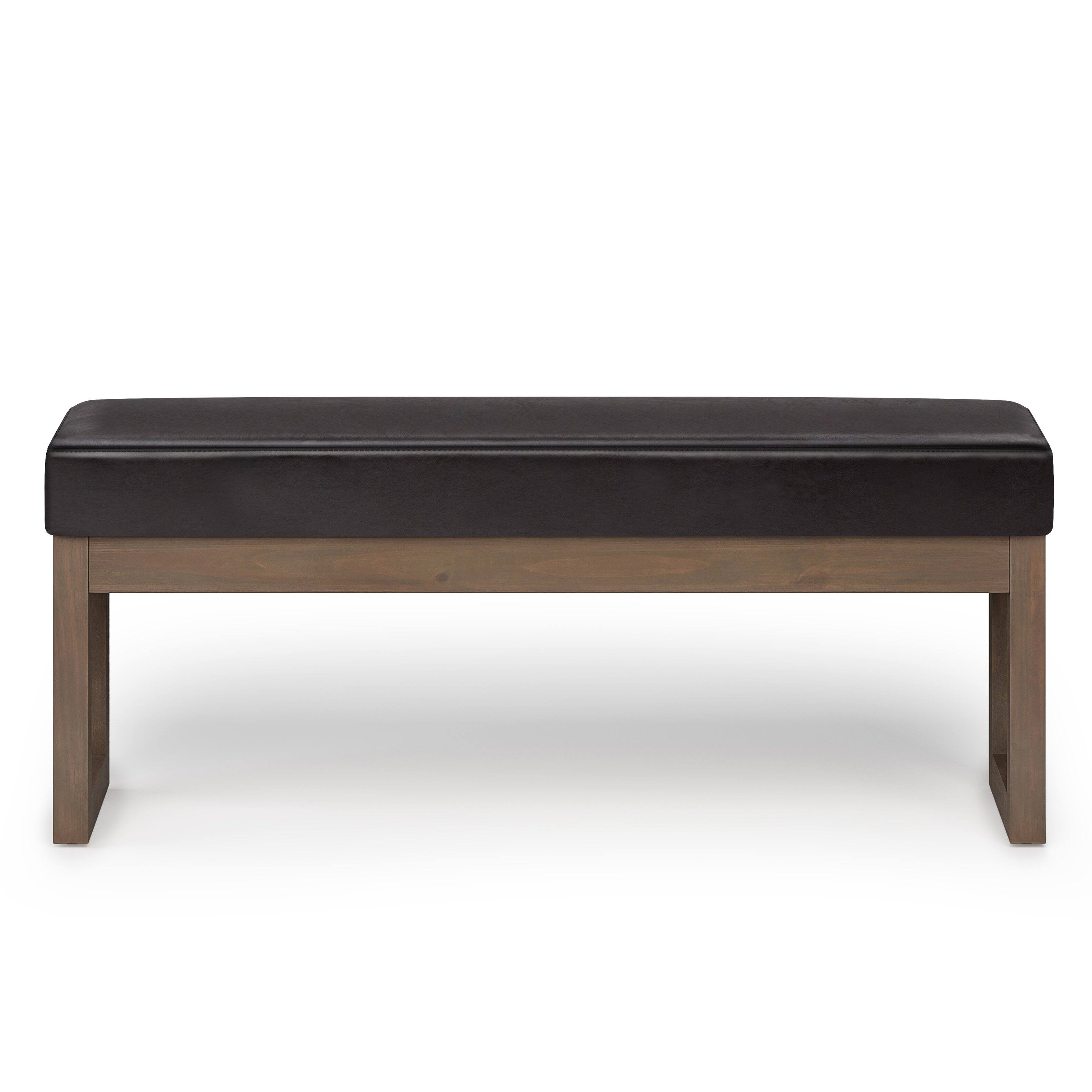Alt View 12. Simpli Home - Milltown Large Ottoman Bench - Tanners Brown.