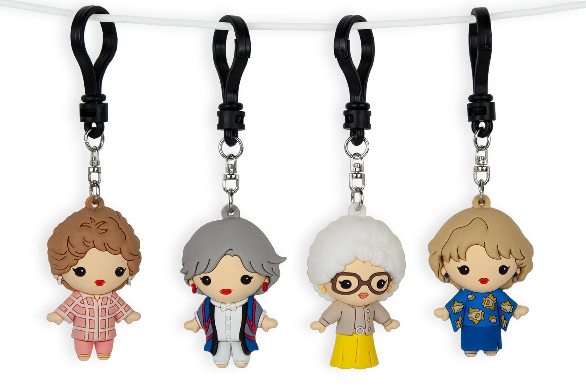 Alt View 2. Monogram - The Golden Girls 4-Piece Foam Figural Backpack Clip Figure Box Set Toynk Exclusive - Green.