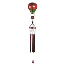 FC Design - 36" Long Red and Green Glass Air Balloon Wind Chime Outdoor Patio or Garden Hanging Decoration - Multi-Color