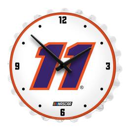 The Fan-Brand - Denny Hamlin 19" Bottle Cap Lighted Wall Clock - Multicolor