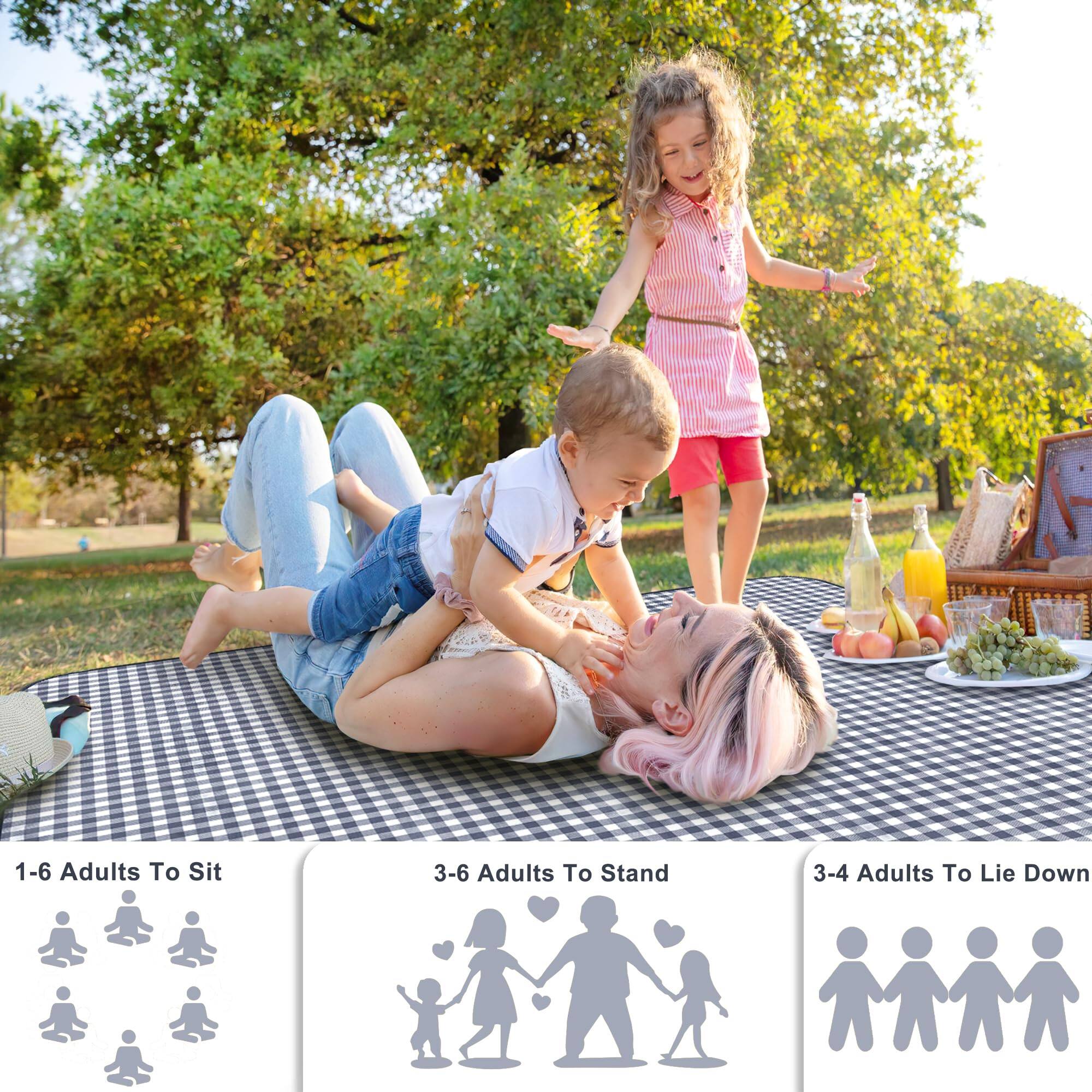 1-6 Adults To Sit  
3-6 Adults To Stand  
3-4 Adults To Lie Down