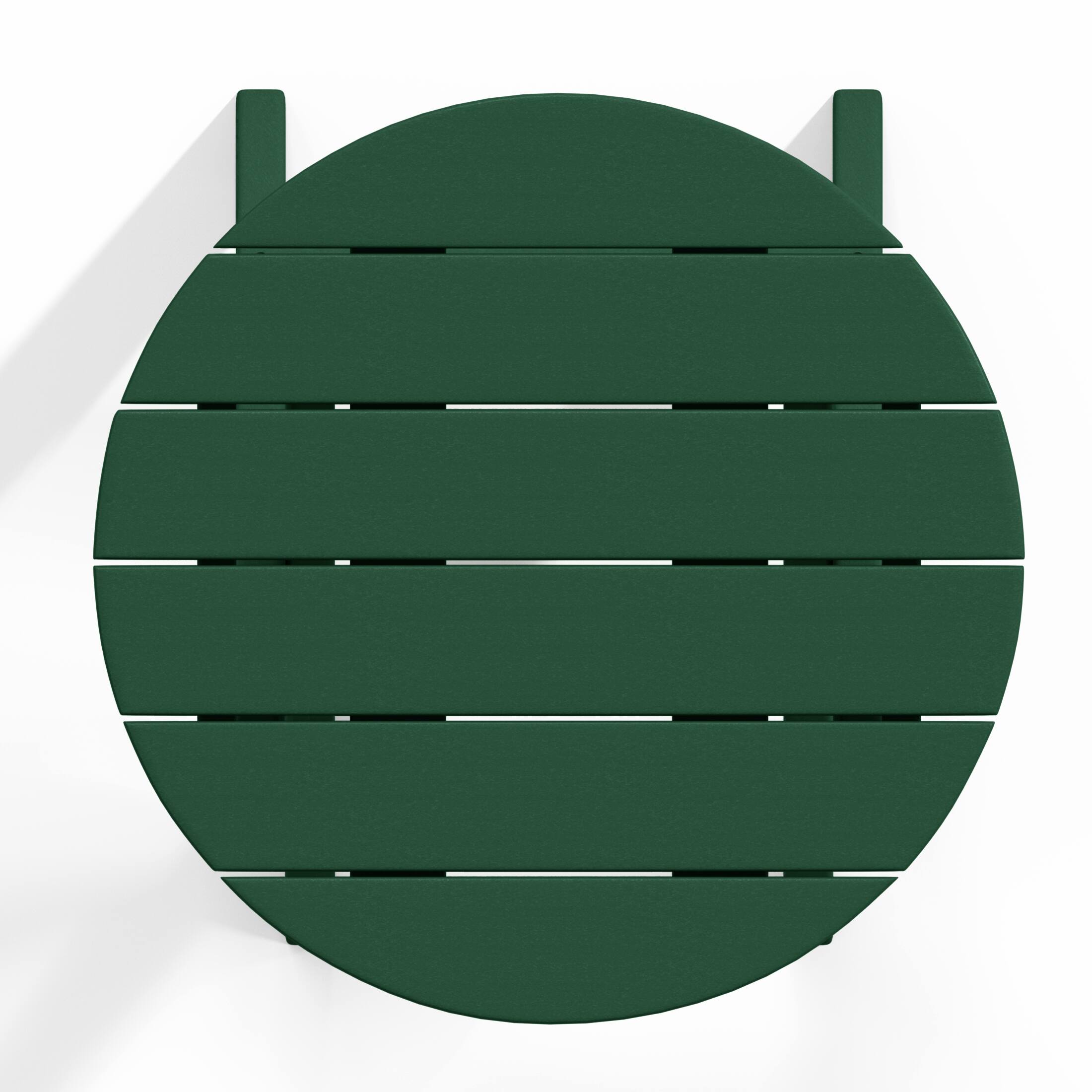Alt View 2. WestinTrends - WestinTrends Malibu HDPE Outdoor 24.5 Inch Round Portable Folding Patio Dining Table - Dark Green.