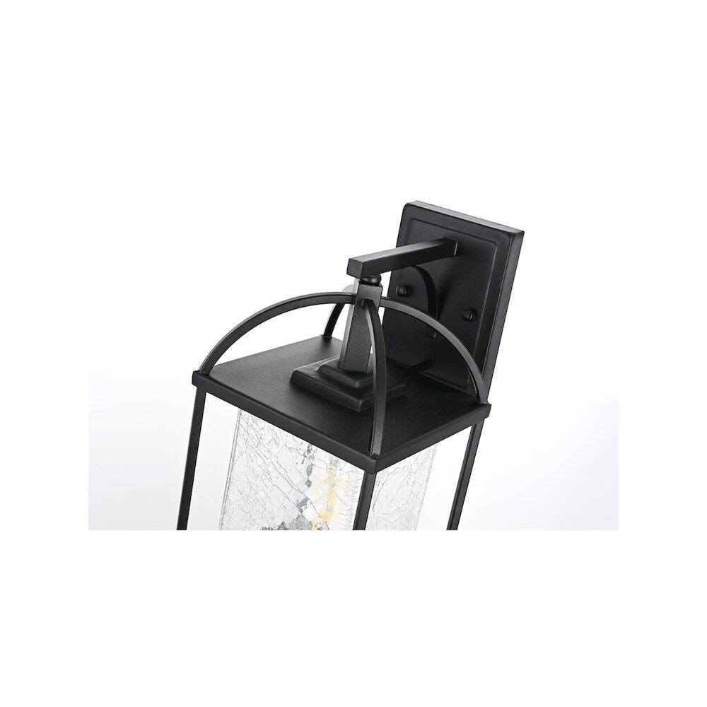 Alt View 3. Elegant Lighting - Gratz 7 inch Outdoor Pendant in Black - Black.