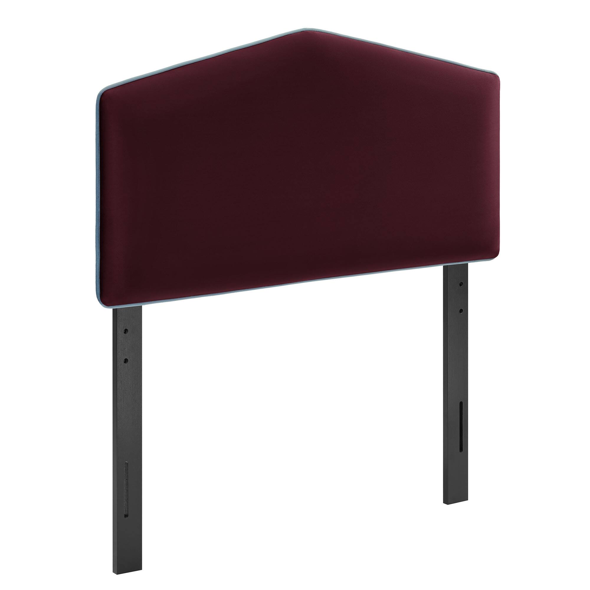 Angle. Modway - Cosette Performance Velvet Headboard by Modway - Mulberry.