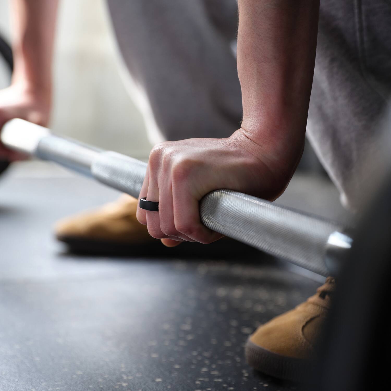 Alt View 5. RINGCONN - Gen 2 Ultra-Thin Smart Ring, Sleep Apnea Monitoring, Health Tracking, Size 7 - Matte Black.