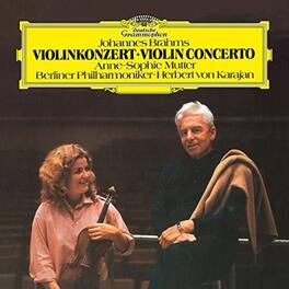 Brahms / Mutter / Berliner Philharmoniker / Karaja - Violin Concerto in D Op 77 - VINYL LP
