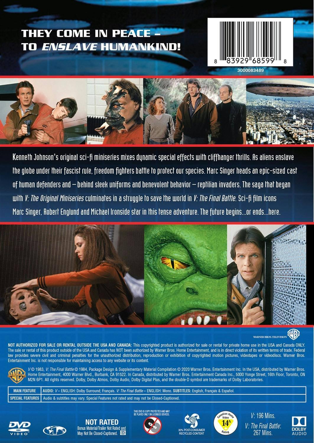 Back. V: The Original Mini-Series + The Final Battle (DVD New Box Art) [DVD].