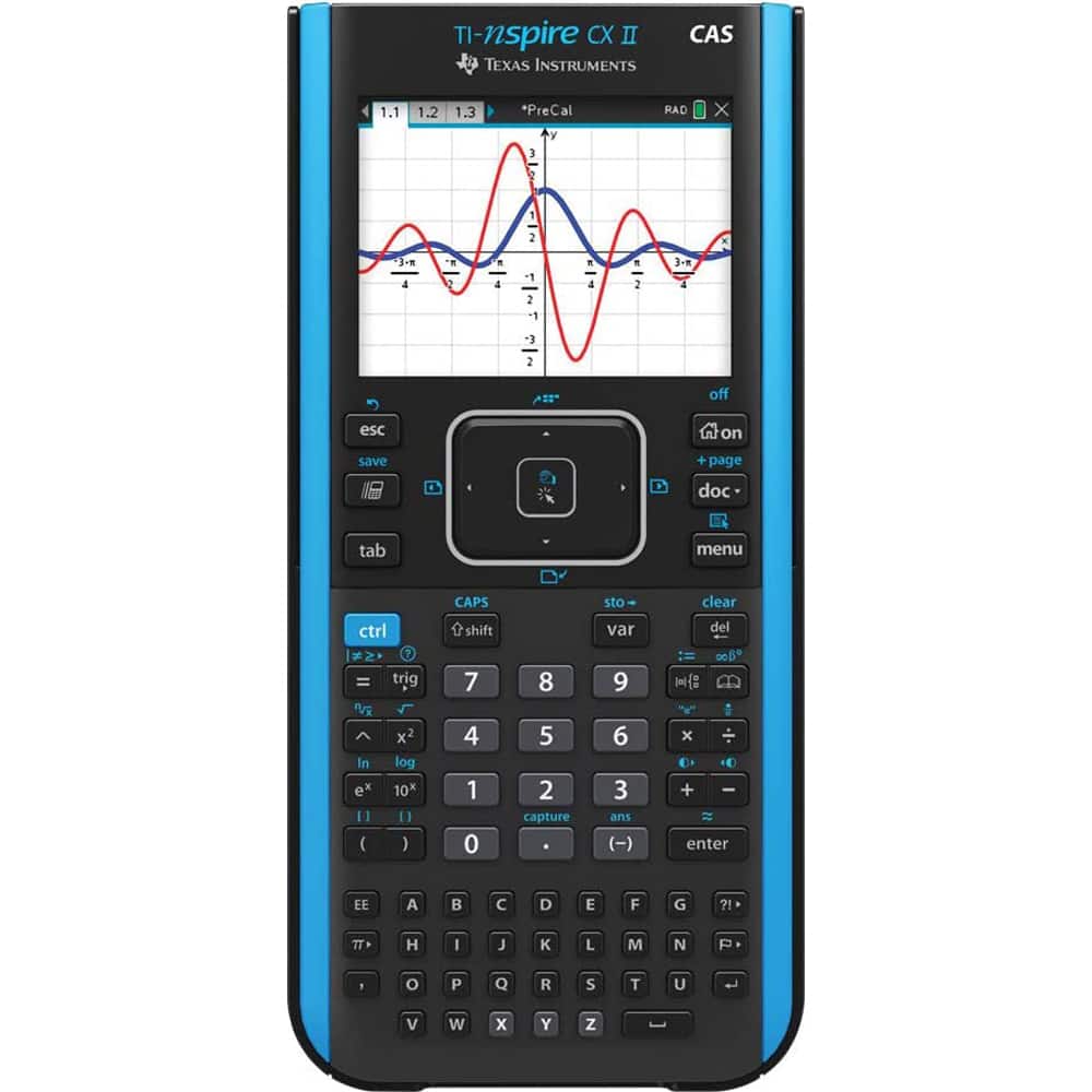 Texas Instruments - TI-Nspire CX II CAS - Color Graphing Calculator NSCXCAS2/TBL/2L1/A