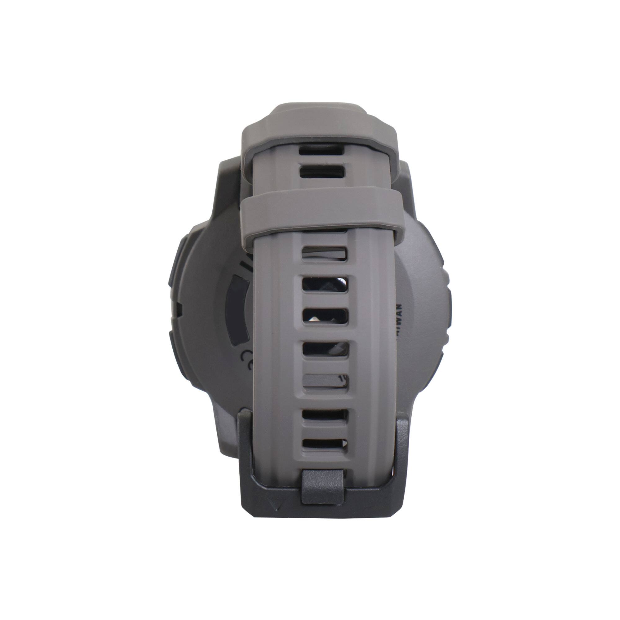 Alt View 2. Garmin - Garmin Instinct 3 Solar Rugged Outdoor GPS Smartwatch - 50mm, Silicone Band (Charcoal) with USB Plug and Cleaning Cloth - Charcoal.