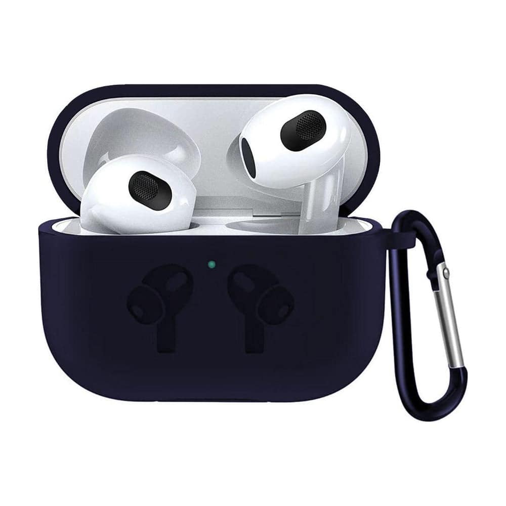 Entronix - AirPods 3rd Generation Case - Soft-Touch Liquid Silicone Protection - Black