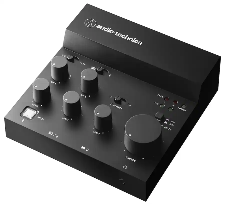 Authentic Audio Audio Technica AT UMX3 USB Desktop Audio Mixer AUD ATUMX3 - Best Buy