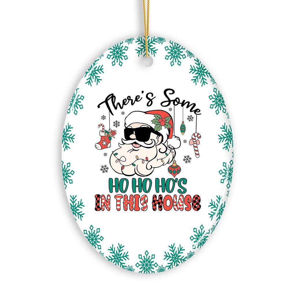 OrnamentallyYou - Theres Some Ho Ho Hos in this House Christmas Ornament Dirty Joke Funny Gift - Multi-colored price history on PriceWatchPro