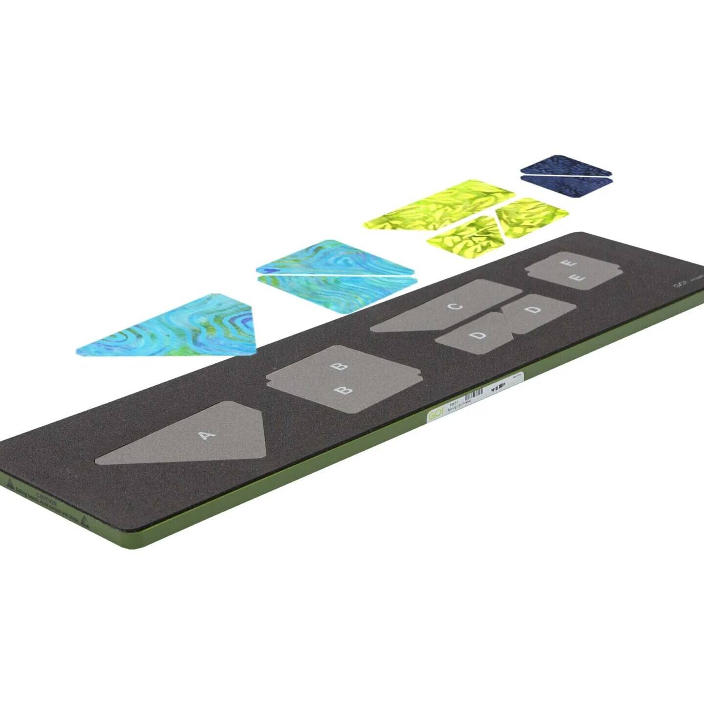 Angle. AccuQuilt - GO! Spinning L-9 Finished Die - Multicolor.