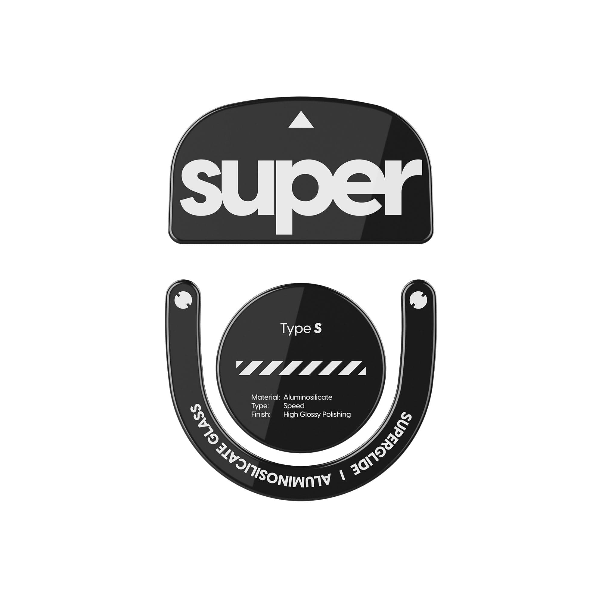 Cedar Assembly - Superglide Glass Mouse Skates For G Pro X Superlight 2 Ultra Smooth Glide Durable Feet - Wireless - Black