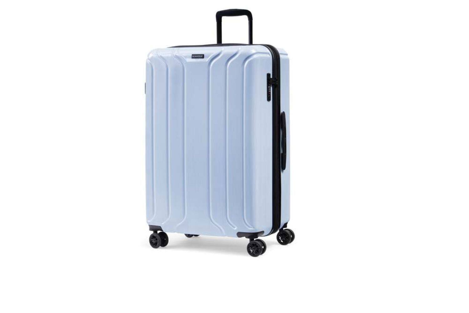 Alt View 5. Nonstop - New York Elite Lightweight Expandable 3 Piece spinner Luggage Set  +3 packing cubes ,(19.4/23.4/28)  - Sky Blue - Sky Blue.