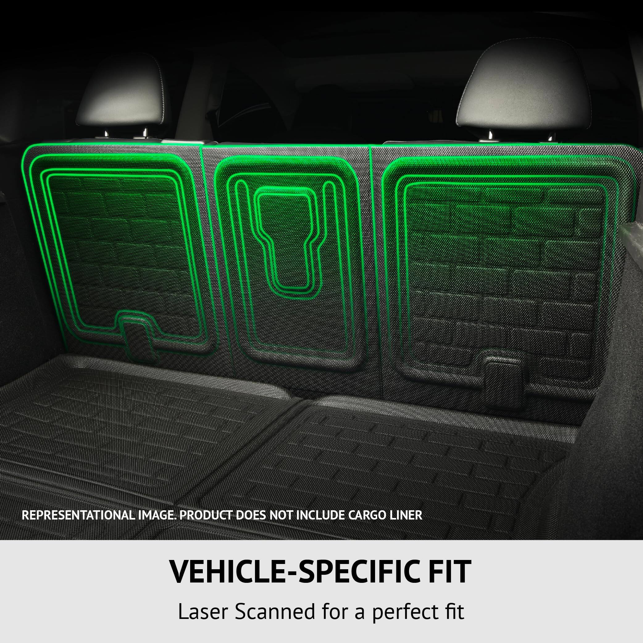 REPRESENTATIONAL IMAGE. PRODUCT DOES NOT INCLUDE CARGO LINER

VEHICLE-SPECIFIC FIT
Laser Scanned for a perfect fit