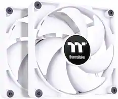 Front. Thermaltake - CT120 PC Cooling Fan (2-Pack) - White.