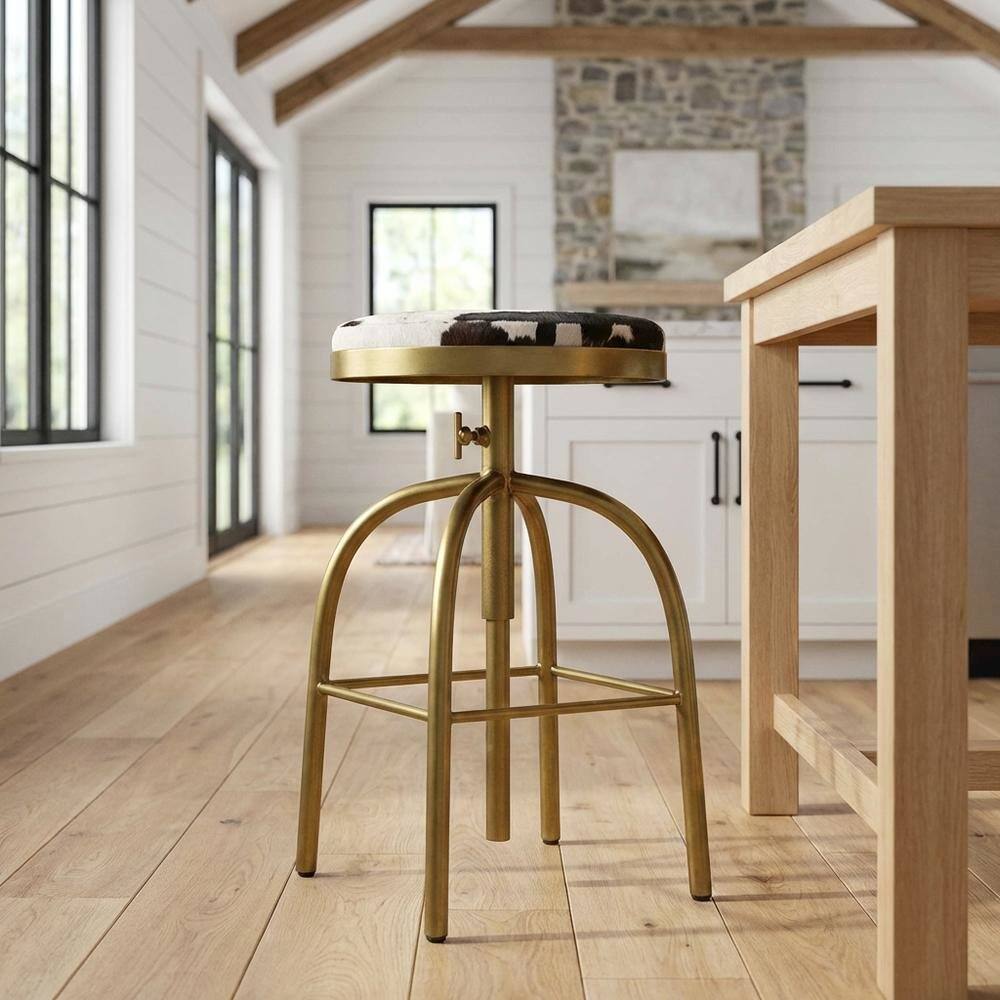 Alt View 4. Starlight Canyon Home - Swivel Adjustable Counter Stool, Industrial Round Bar Stool for Kitchen - Multi-Color.