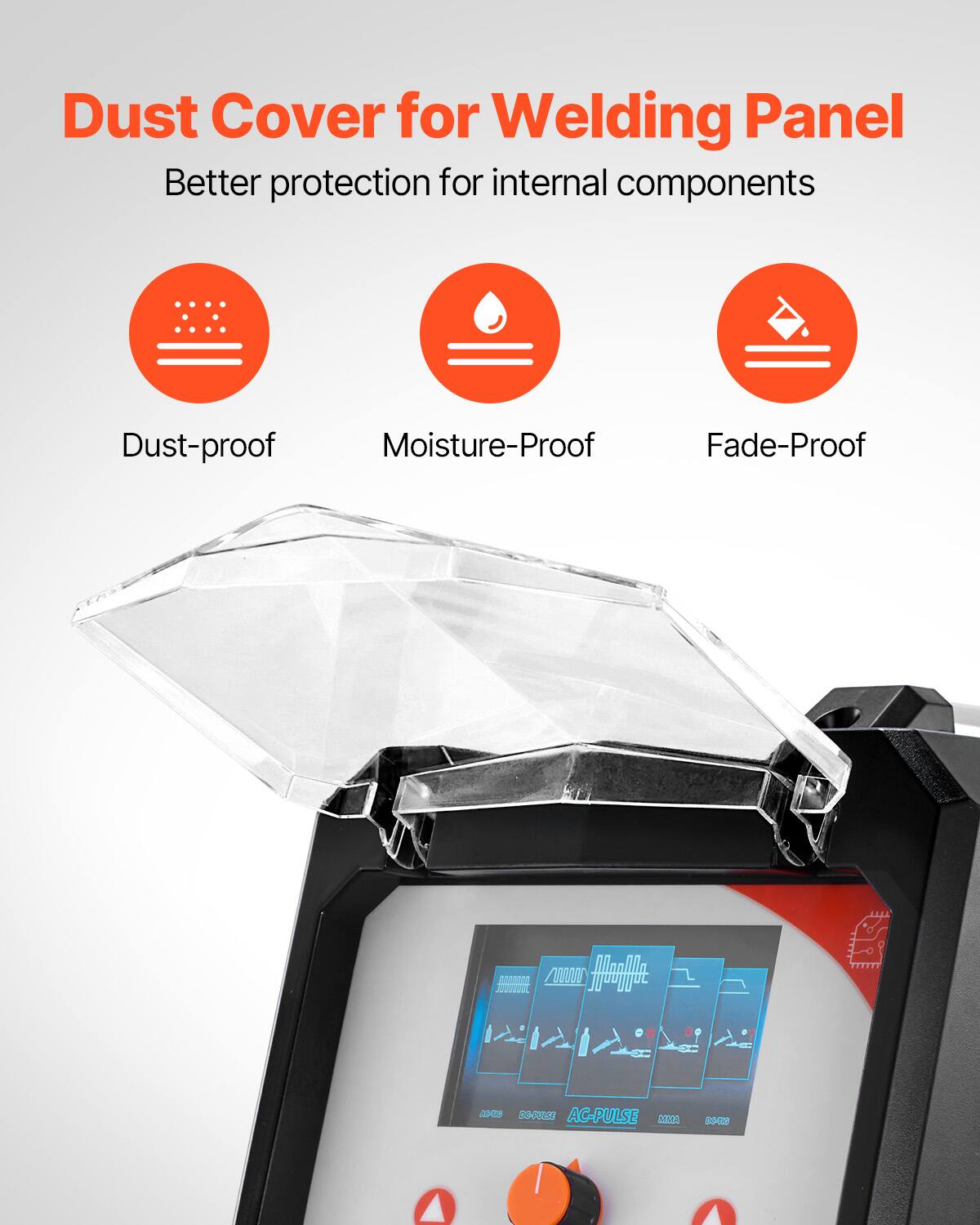 Dust Cover for Welding Panel  
Better protection for internal components  
Dust-proof  
Moisture-Proof  
Fade-Proof  
AUOOD  
HonQUe  
AC-PULSE S20