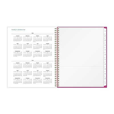 Certainly! Here is the corrected text:

**YEARLY OVERVIEW**

- January
- February
- March
- April
- May
- June
- July
- August
- September
- October
- November
- December

Each month has a grid layout for planning.