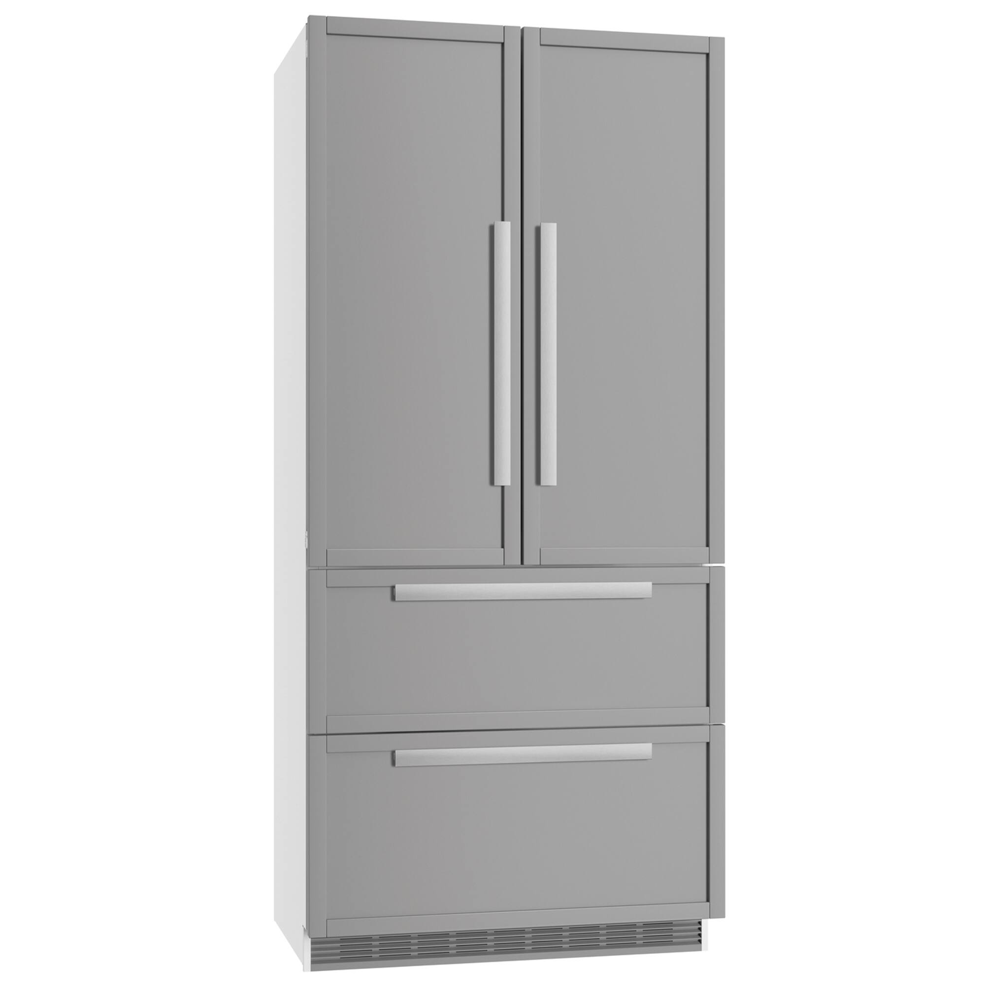 Angle. Miele - Miele KFNF 9959 iDE 36" PerfectCool Bottom Mount French Door Refrigerator (Panel Ready) - Panel Ready.